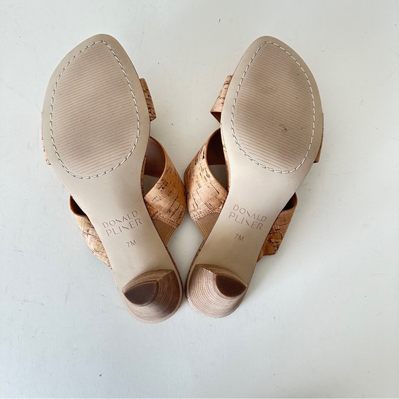 NEW Donald Pliner Aylla Cork Heeled Women's Sandals, Sz7M - Picture 13 of 14